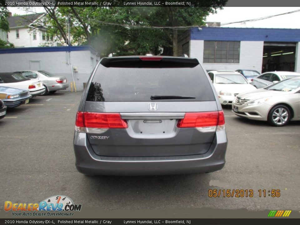 2010 Honda Odyssey EX-L Polished Metal Metallic / Gray Photo #4