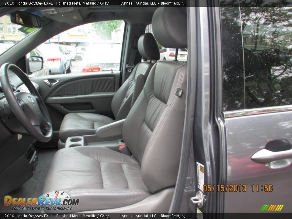 2010 Honda Odyssey EX-L Polished Metal Metallic / Gray Photo #7