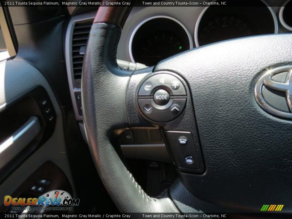 2011 Toyota Sequoia Platinum Magnetic Gray Metallic / Graphite Gray Photo #29