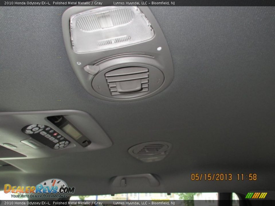 2010 Honda Odyssey EX-L Polished Metal Metallic / Gray Photo #12