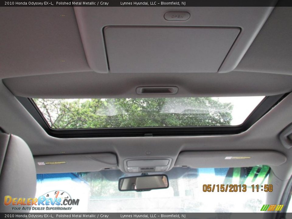 2010 Honda Odyssey EX-L Polished Metal Metallic / Gray Photo #13