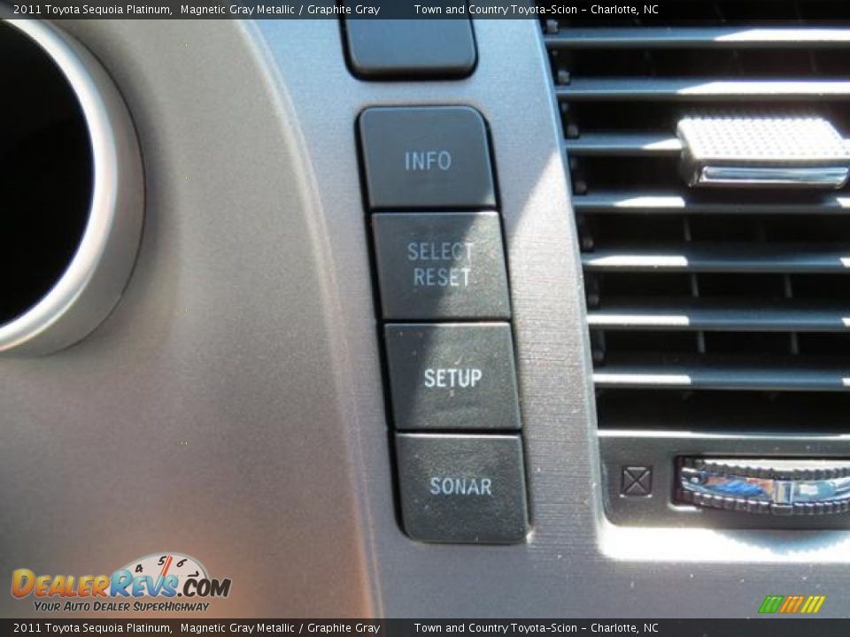 2011 Toyota Sequoia Platinum Magnetic Gray Metallic / Graphite Gray Photo #35