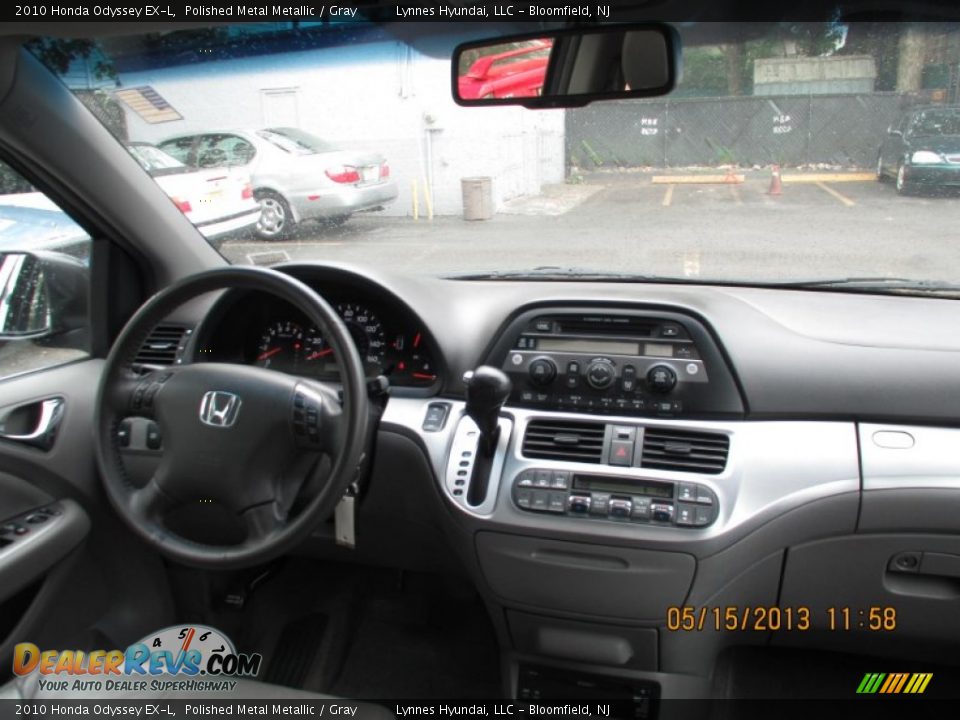 2010 Honda Odyssey EX-L Polished Metal Metallic / Gray Photo #14