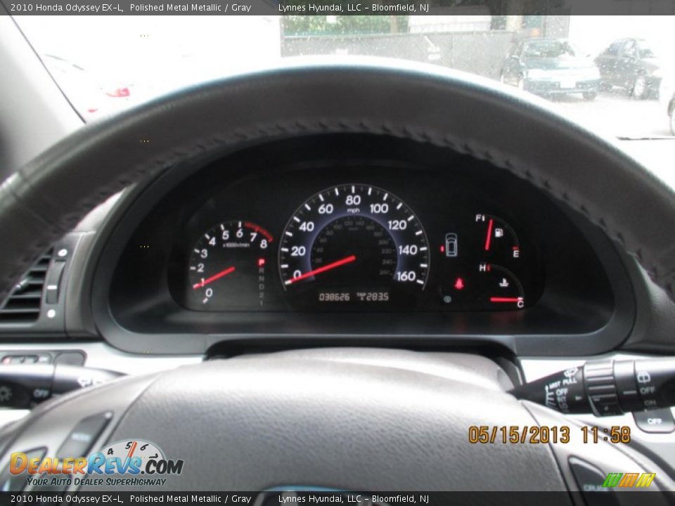 2010 Honda Odyssey EX-L Polished Metal Metallic / Gray Photo #15