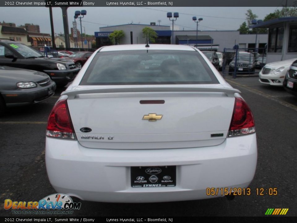 2012 Chevrolet Impala LT Summit White / Ebony Photo #5