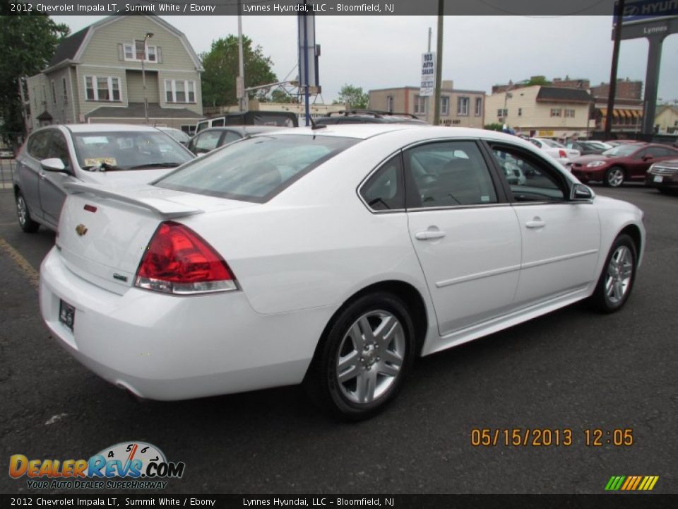 2012 Chevrolet Impala LT Summit White / Ebony Photo #7