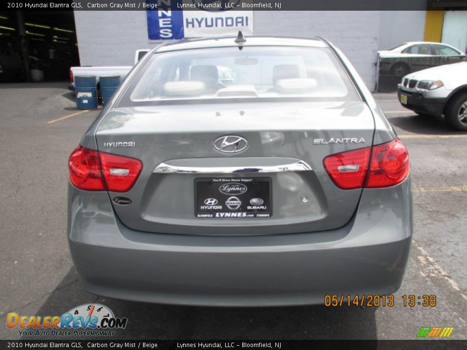 2010 Hyundai Elantra GLS Carbon Gray Mist / Beige Photo #4