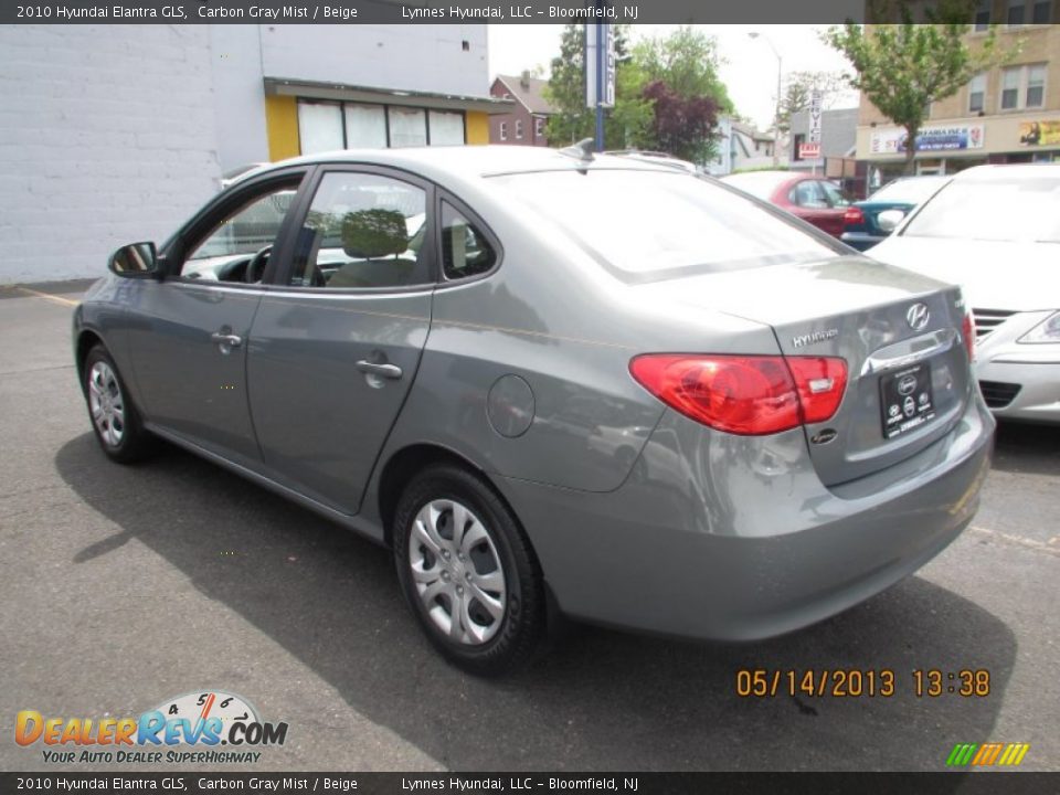 2010 Hyundai Elantra GLS Carbon Gray Mist / Beige Photo #6