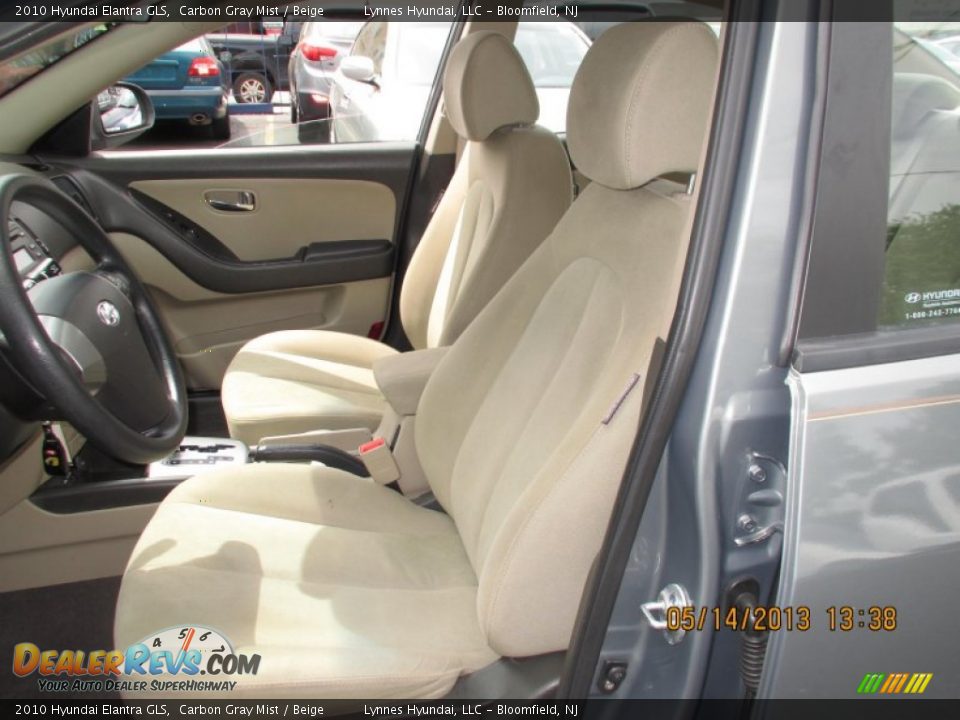 2010 Hyundai Elantra GLS Carbon Gray Mist / Beige Photo #7