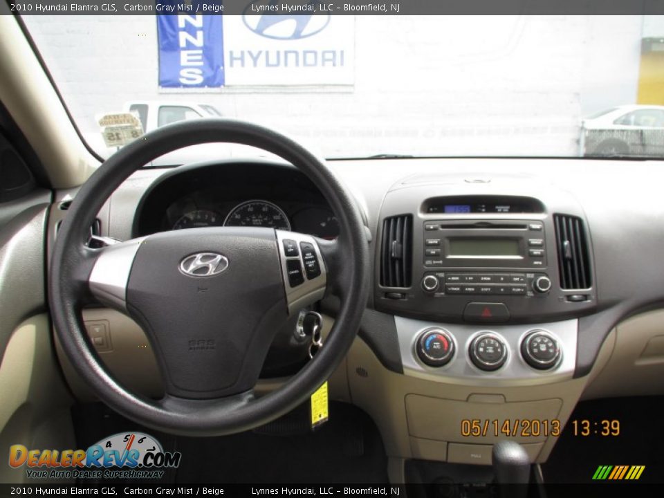 2010 Hyundai Elantra GLS Carbon Gray Mist / Beige Photo #9