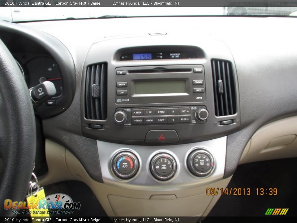 2010 Hyundai Elantra GLS Carbon Gray Mist / Beige Photo #11