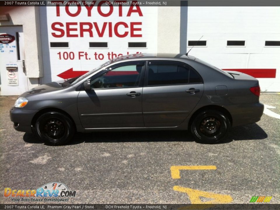 2007 Toyota Corolla LE Phantom Gray Pearl / Stone Photo #3