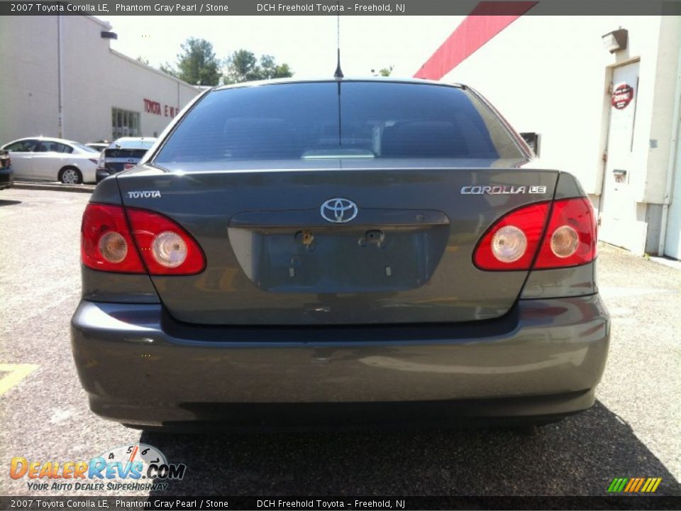 2007 Toyota Corolla LE Phantom Gray Pearl / Stone Photo #5