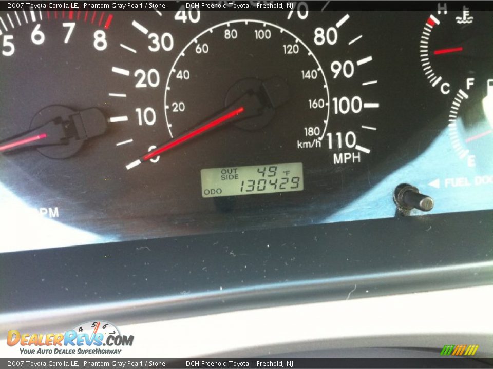 2007 Toyota Corolla LE Phantom Gray Pearl / Stone Photo #14