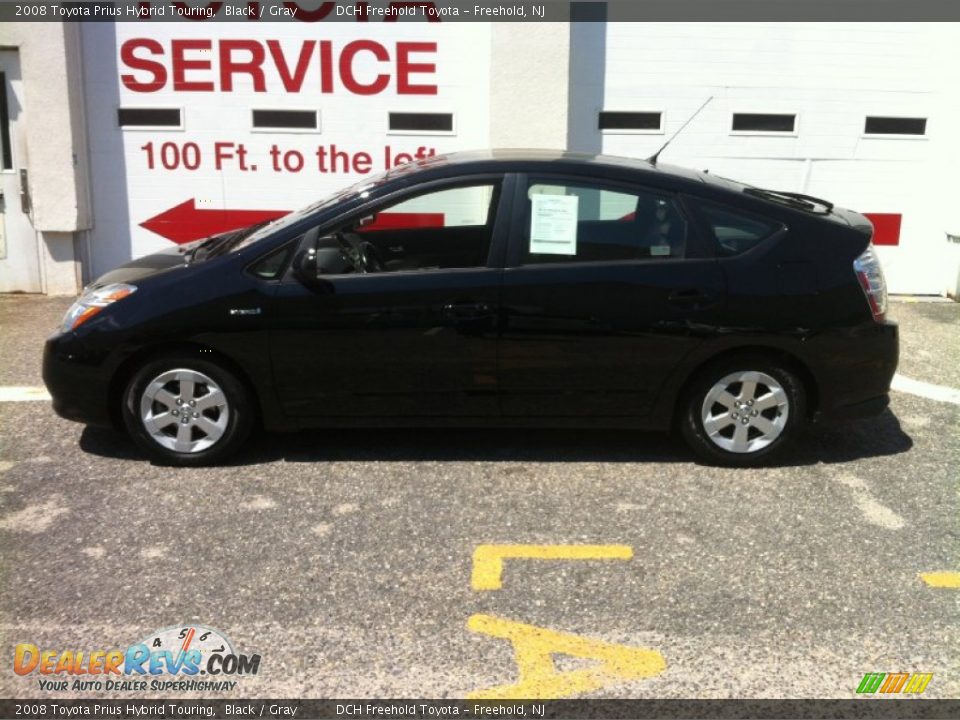 2008 Toyota Prius Hybrid Touring Black / Gray Photo #3