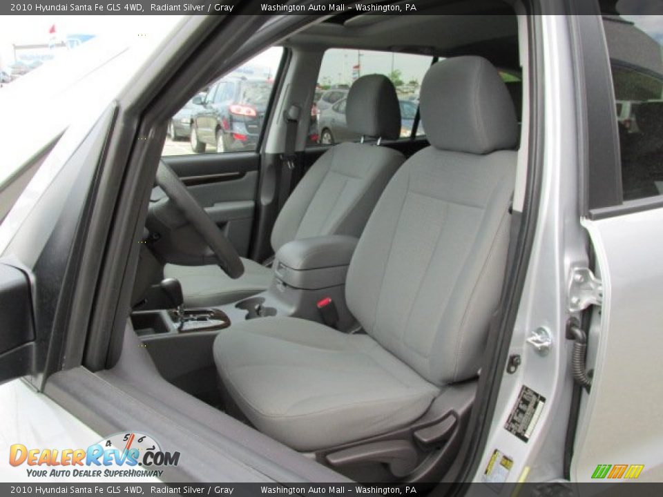 2010 Hyundai Santa Fe GLS 4WD Radiant Silver / Gray Photo #12