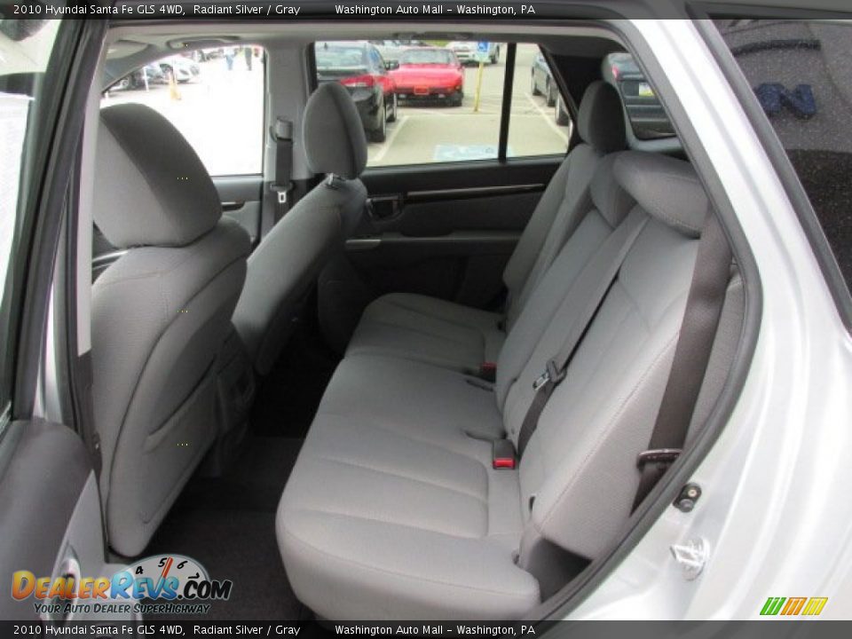 2010 Hyundai Santa Fe GLS 4WD Radiant Silver / Gray Photo #16
