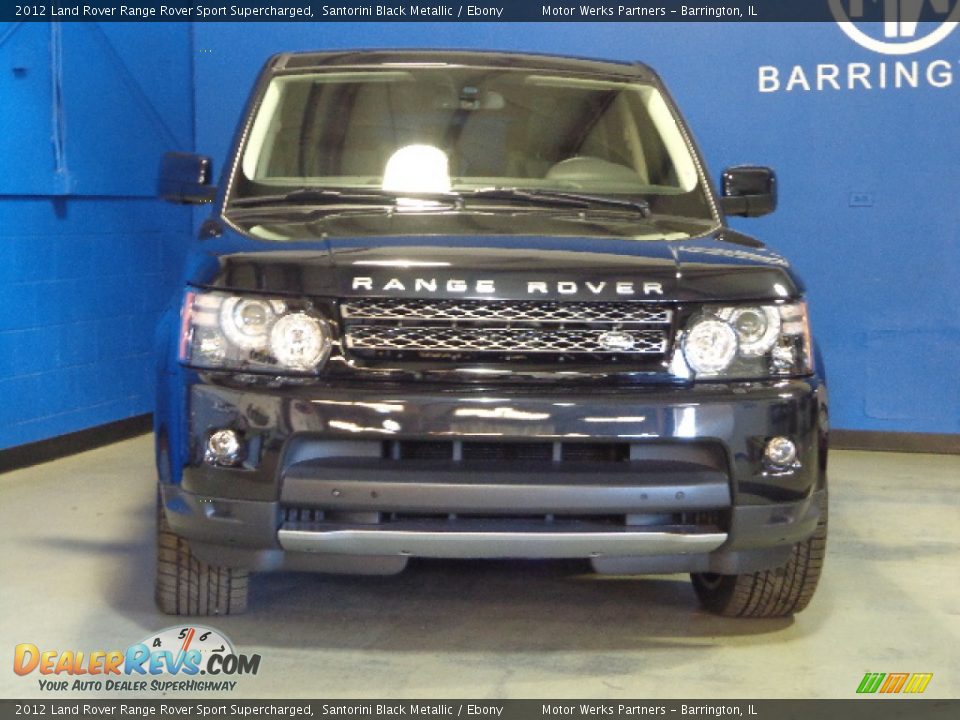 2012 Land Rover Range Rover Sport Supercharged Santorini Black Metallic / Ebony Photo #2