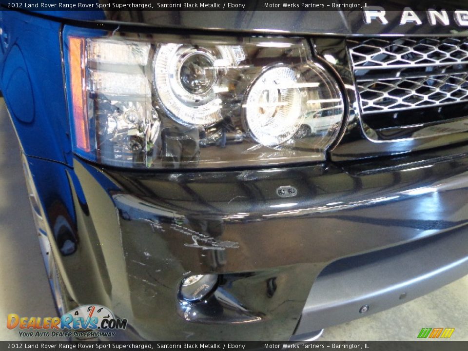 2012 Land Rover Range Rover Sport Supercharged Santorini Black Metallic / Ebony Photo #4