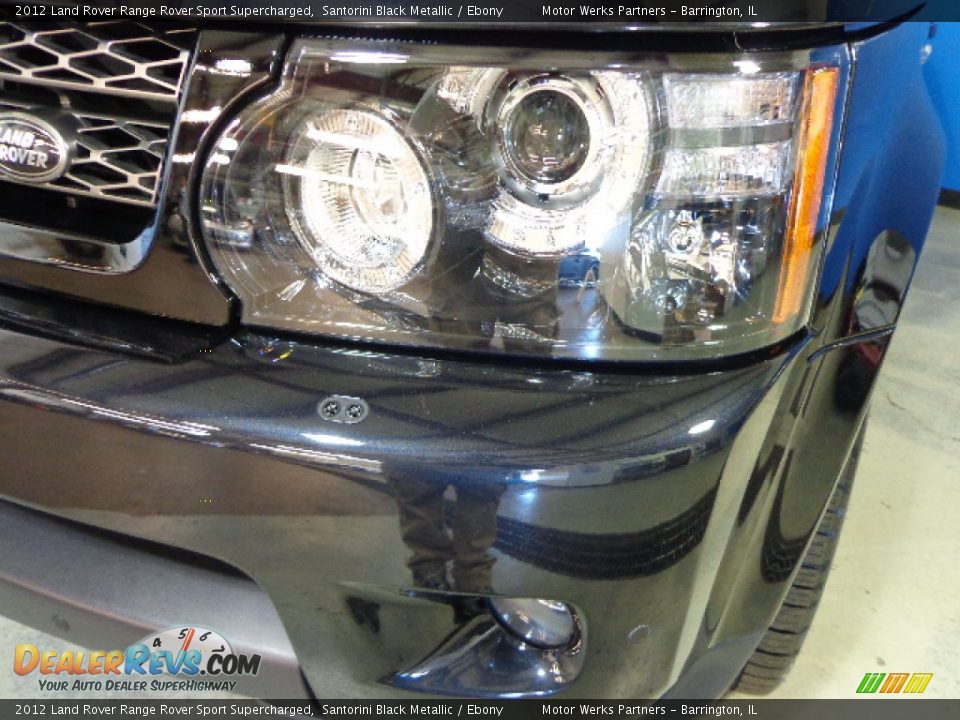 2012 Land Rover Range Rover Sport Supercharged Santorini Black Metallic / Ebony Photo #6