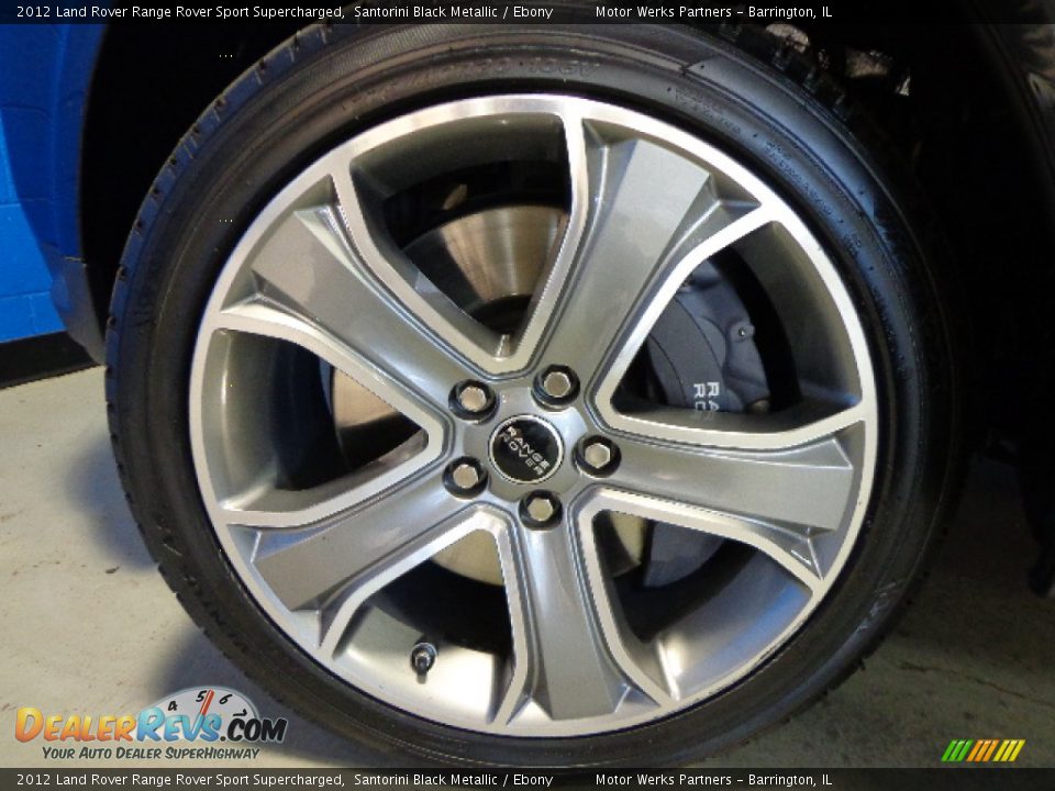 2012 Land Rover Range Rover Sport Supercharged Santorini Black Metallic / Ebony Photo #12