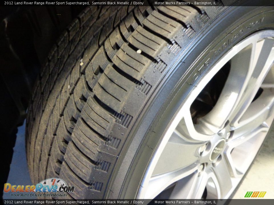 2012 Land Rover Range Rover Sport Supercharged Santorini Black Metallic / Ebony Photo #13