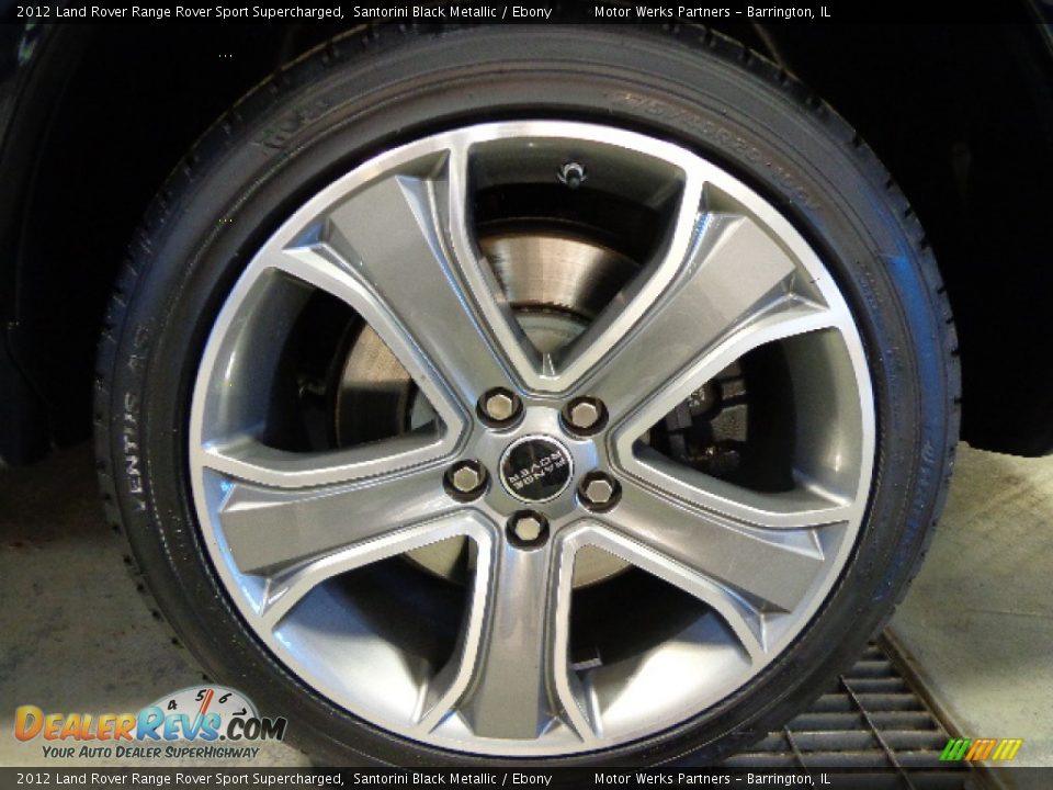 2012 Land Rover Range Rover Sport Supercharged Santorini Black Metallic / Ebony Photo #14