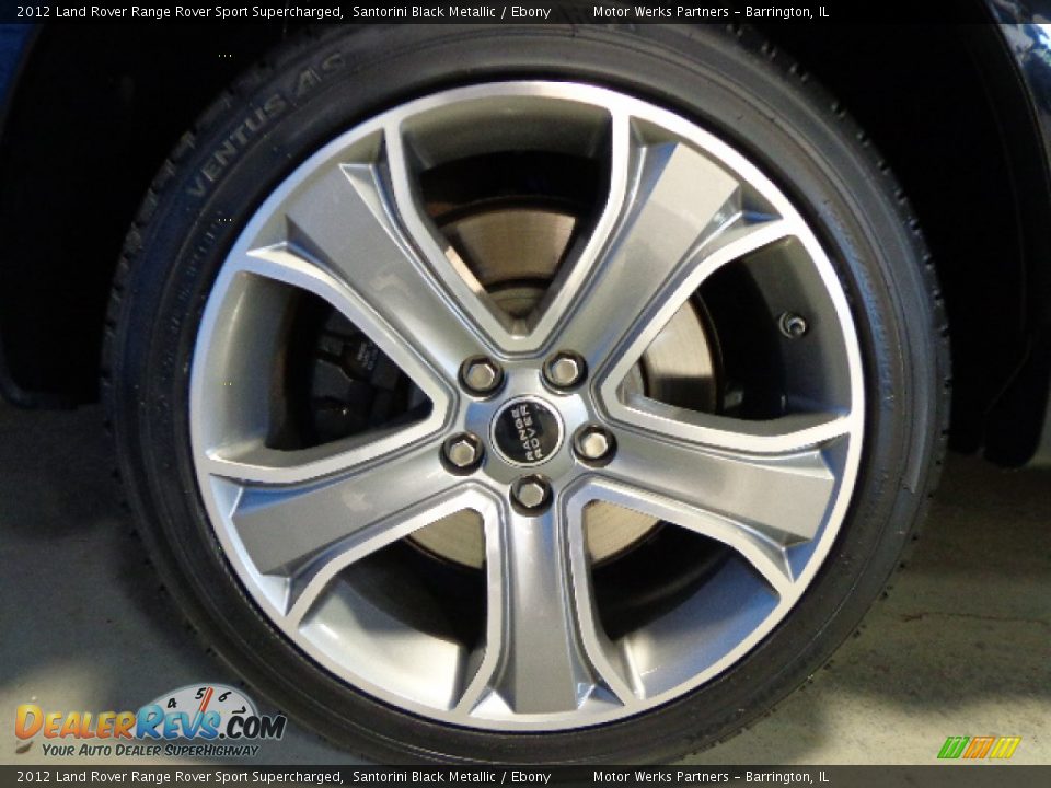 2012 Land Rover Range Rover Sport Supercharged Santorini Black Metallic / Ebony Photo #15