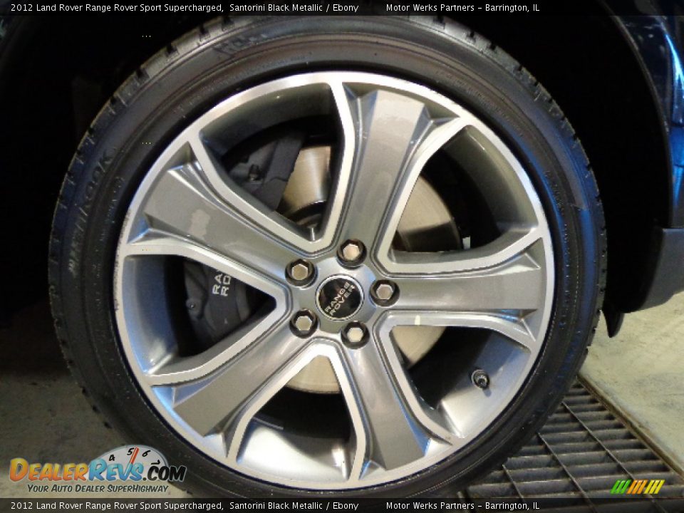 2012 Land Rover Range Rover Sport Supercharged Santorini Black Metallic / Ebony Photo #16
