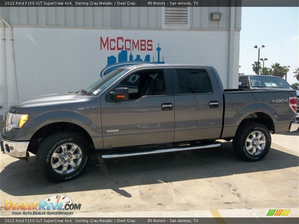 2013 Ford F150 XLT SuperCrew 4x4 Sterling Gray Metallic / Steel Gray Photo #2