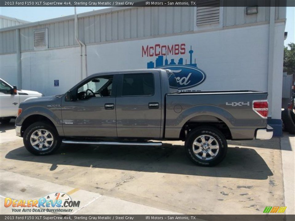 2013 Ford F150 XLT SuperCrew 4x4 Sterling Gray Metallic / Steel Gray Photo #3