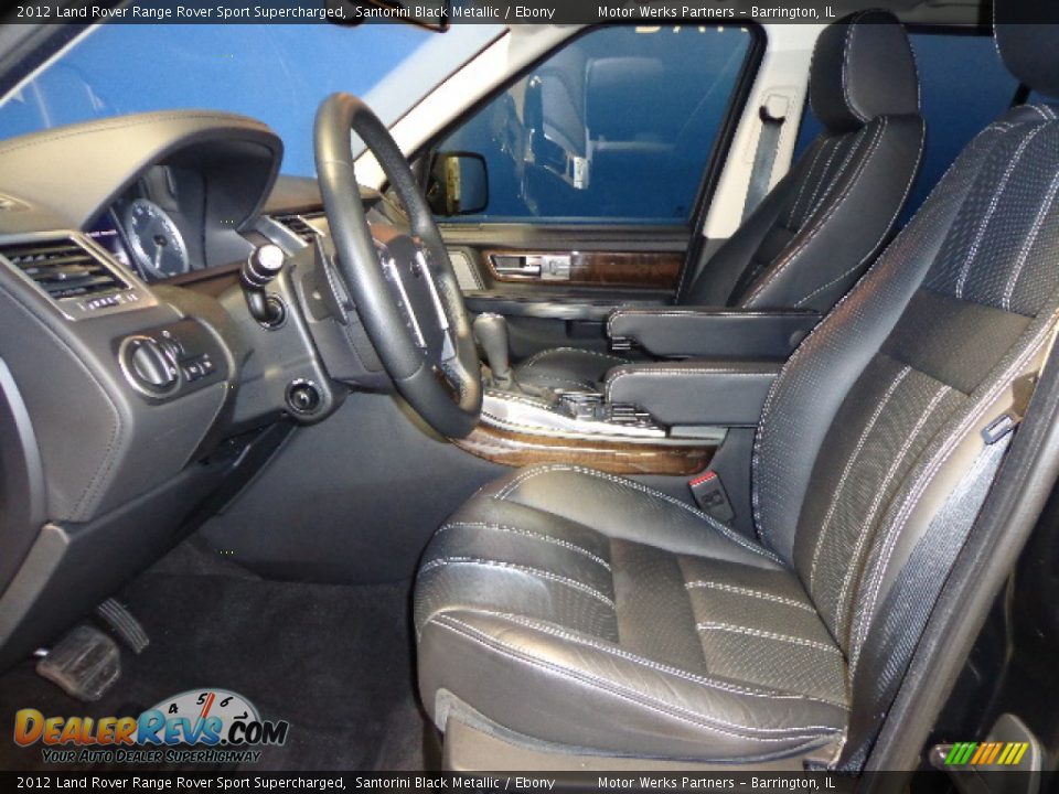 2012 Land Rover Range Rover Sport Supercharged Santorini Black Metallic / Ebony Photo #19