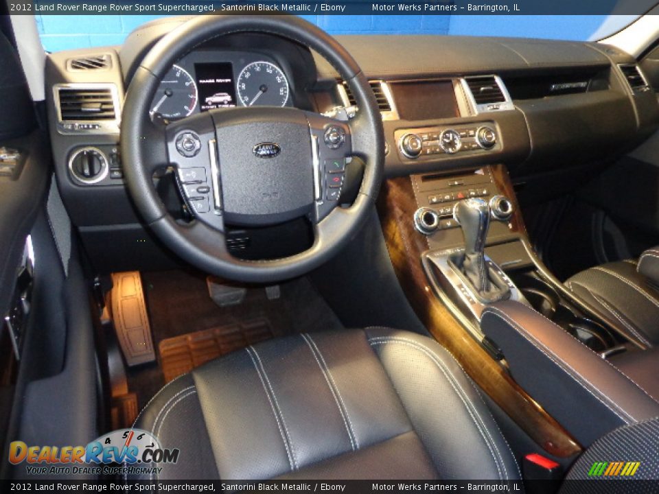 2012 Land Rover Range Rover Sport Supercharged Santorini Black Metallic / Ebony Photo #20