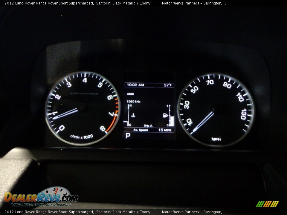 2012 Land Rover Range Rover Sport Supercharged Santorini Black Metallic / Ebony Photo #21