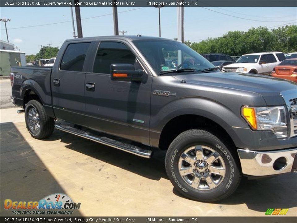 2013 Ford F150 XLT SuperCrew 4x4 Sterling Gray Metallic / Steel Gray Photo #6