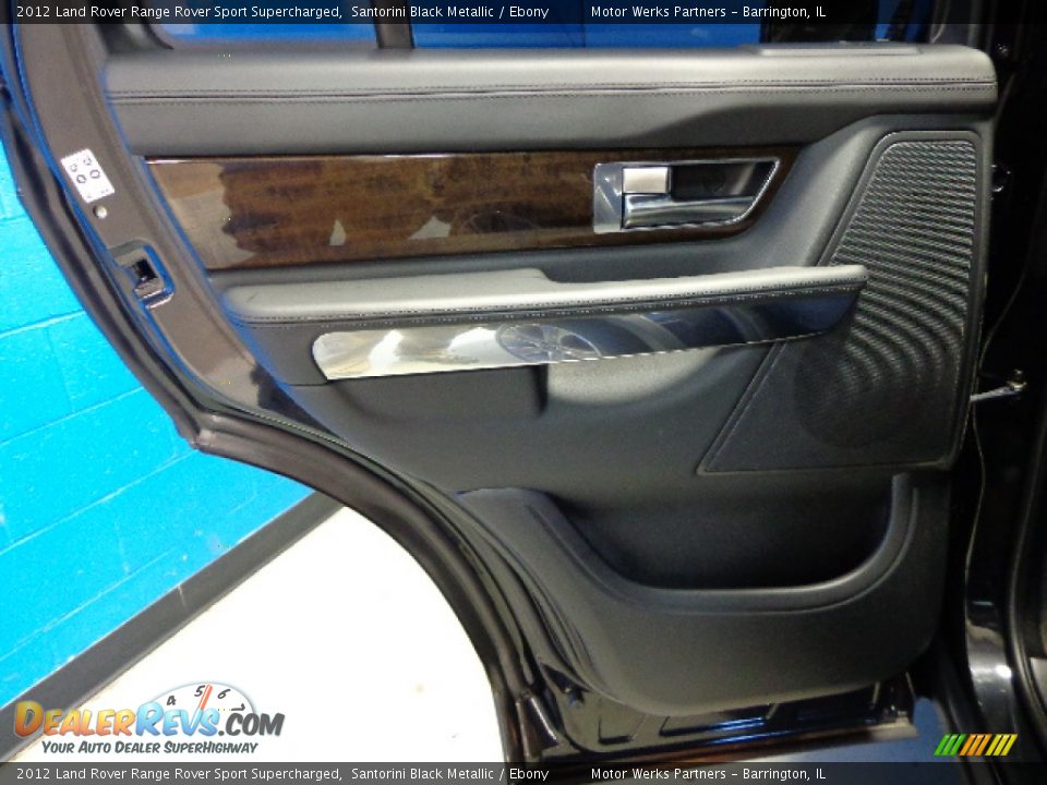 2012 Land Rover Range Rover Sport Supercharged Santorini Black Metallic / Ebony Photo #24