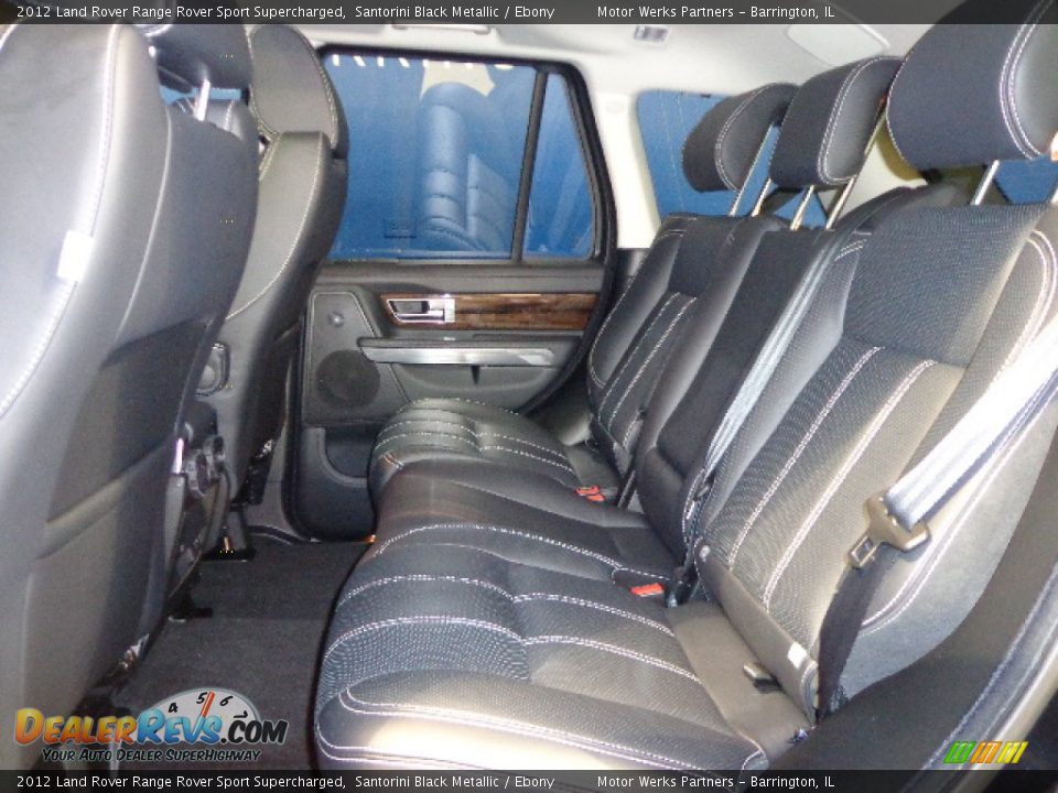 2012 Land Rover Range Rover Sport Supercharged Santorini Black Metallic / Ebony Photo #25