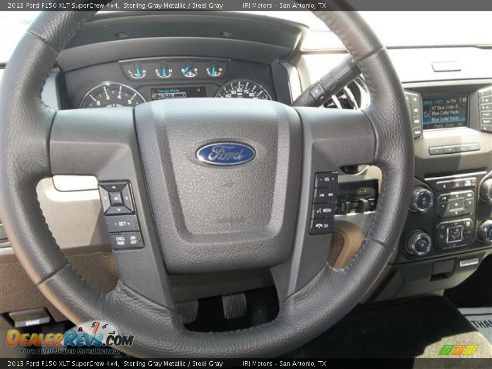 2013 Ford F150 XLT SuperCrew 4x4 Sterling Gray Metallic / Steel Gray Photo #13