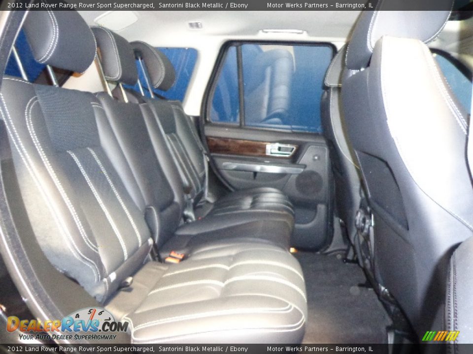 2012 Land Rover Range Rover Sport Supercharged Santorini Black Metallic / Ebony Photo #29