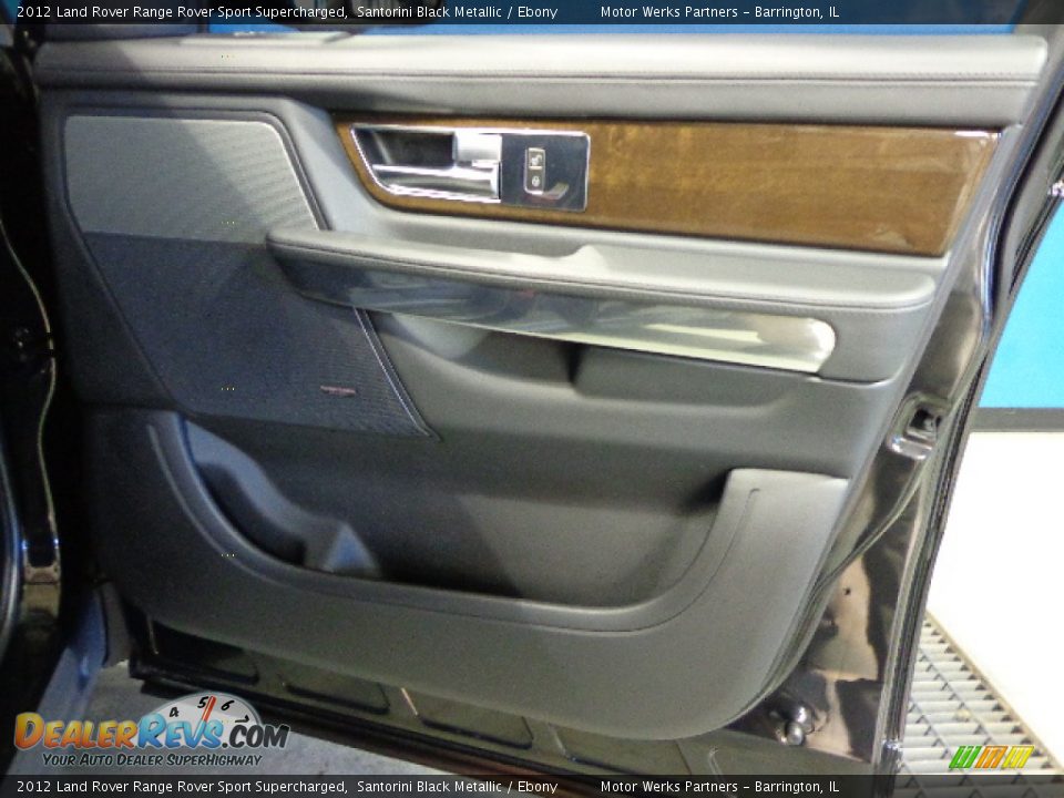 2012 Land Rover Range Rover Sport Supercharged Santorini Black Metallic / Ebony Photo #30