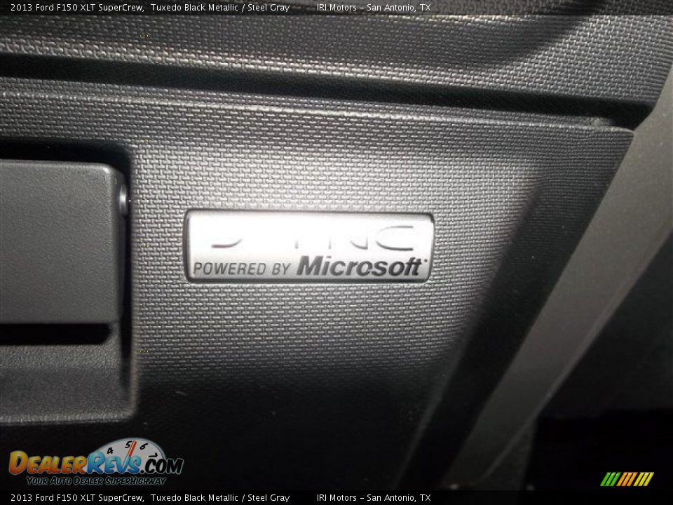 2013 Ford F150 XLT SuperCrew Tuxedo Black Metallic / Steel Gray Photo #17