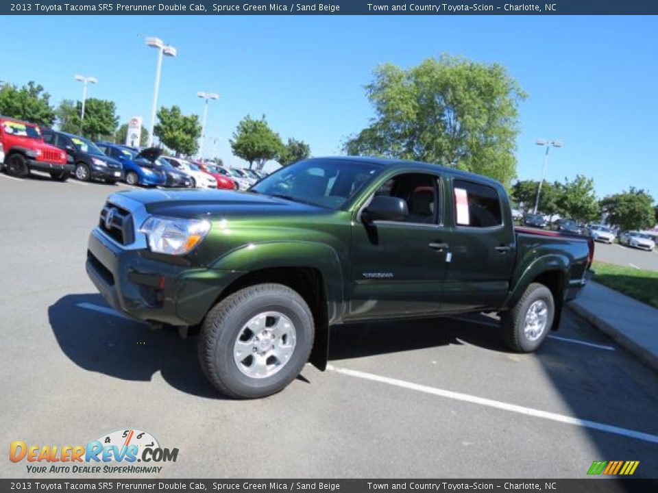 Front 3/4 View of 2013 Toyota Tacoma SR5 Prerunner Double Cab Photo #3