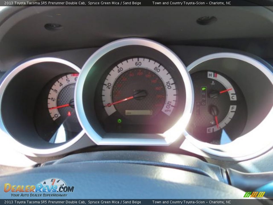 2013 Toyota Tacoma SR5 Prerunner Double Cab Spruce Green Mica / Sand Beige Photo #13