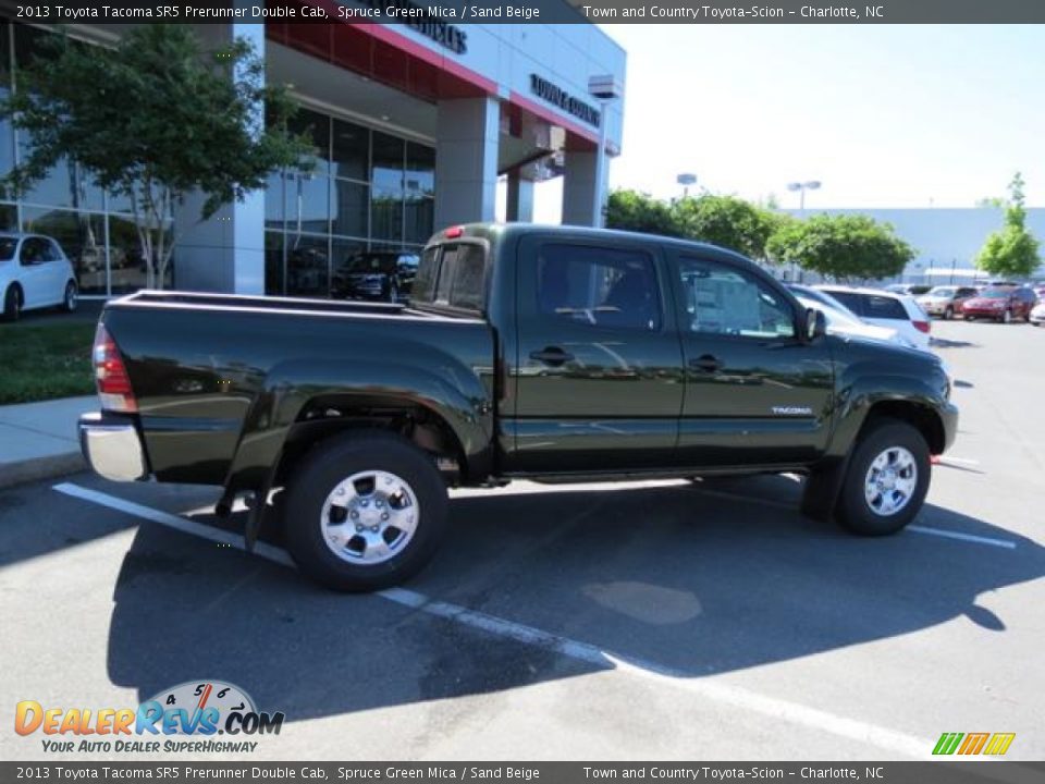2013 Toyota Tacoma SR5 Prerunner Double Cab Spruce Green Mica / Sand Beige Photo #21