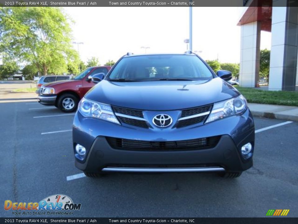 2013 Toyota RAV4 XLE Shoreline Blue Pearl / Ash Photo #2