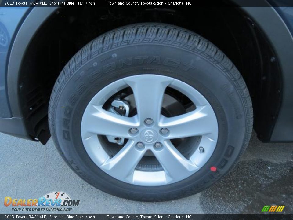 2013 Toyota RAV4 XLE Shoreline Blue Pearl / Ash Photo #4