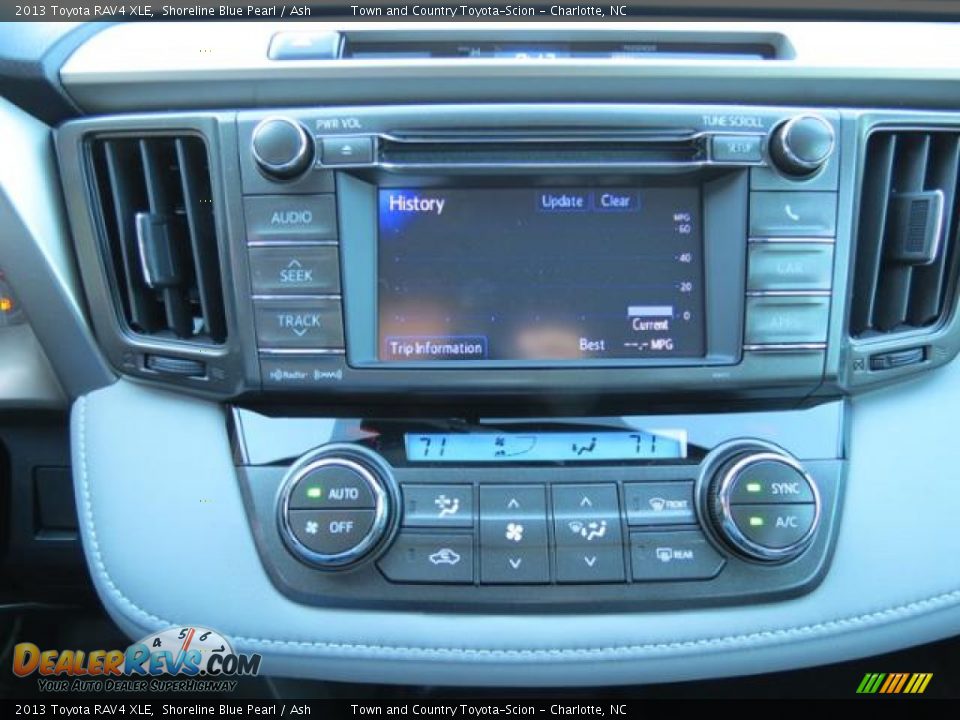 2013 Toyota RAV4 XLE Shoreline Blue Pearl / Ash Photo #14