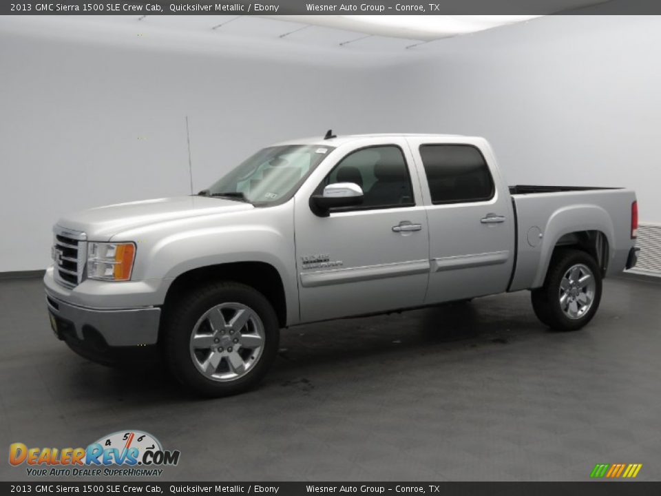 2013 GMC Sierra 1500 SLE Crew Cab Quicksilver Metallic / Ebony Photo #1