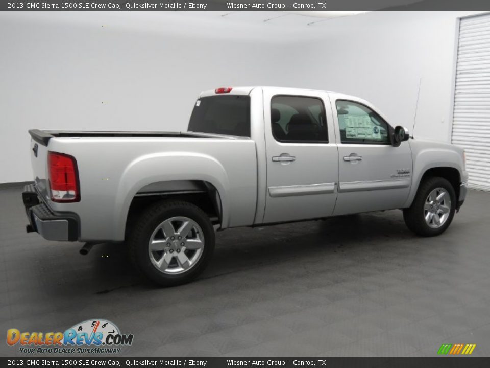 2013 GMC Sierra 1500 SLE Crew Cab Quicksilver Metallic / Ebony Photo #2