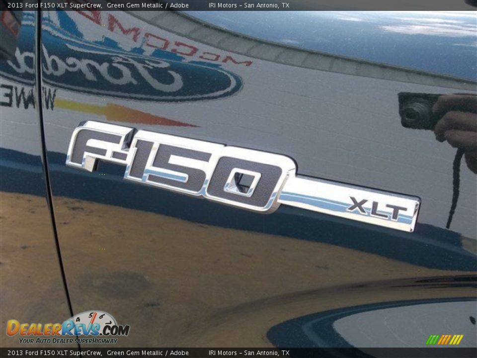 2013 Ford F150 XLT SuperCrew Green Gem Metallic / Adobe Photo #10